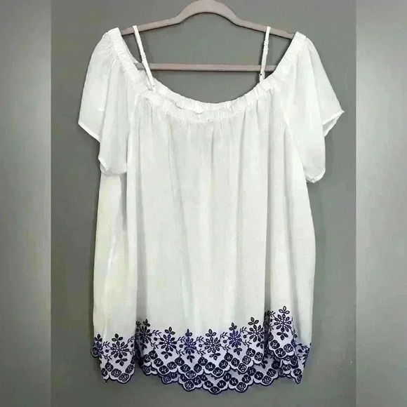 Old Navy Eyelet floral Blouse (245) - Picture 8 of 12